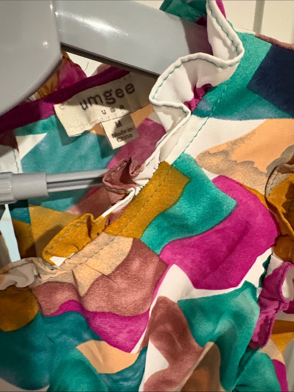 Umgee Abstract Ruffle Dress - Picture 2 of 4